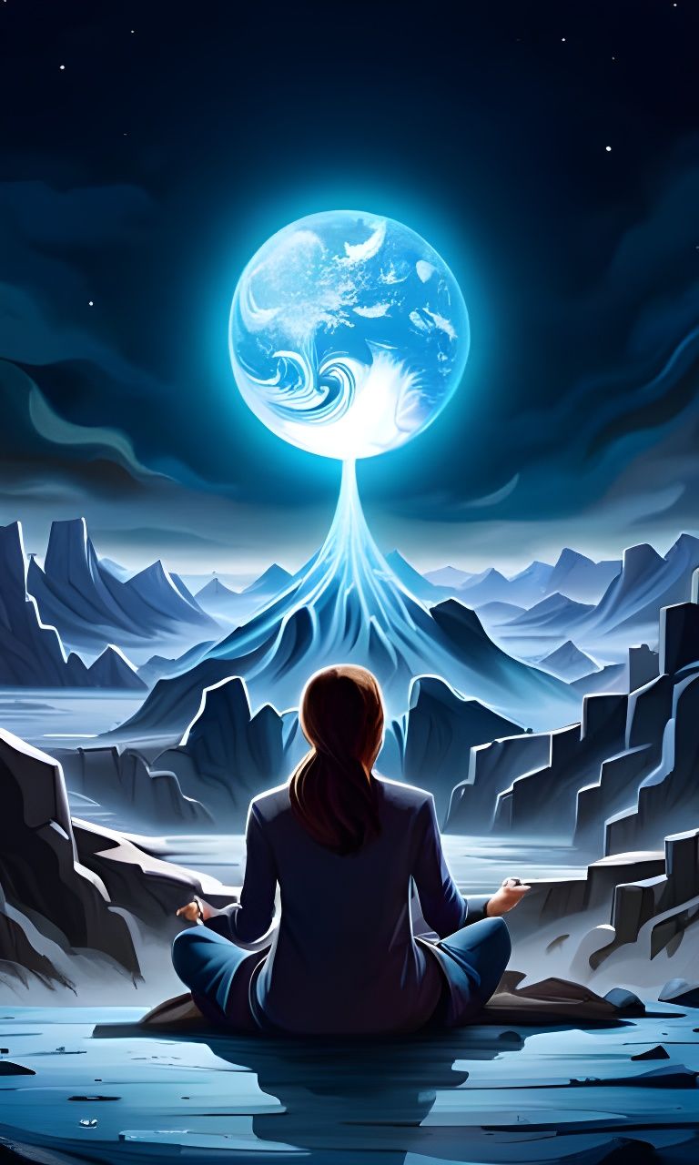 Shadow Elemental in Dark Fantasy Landscape