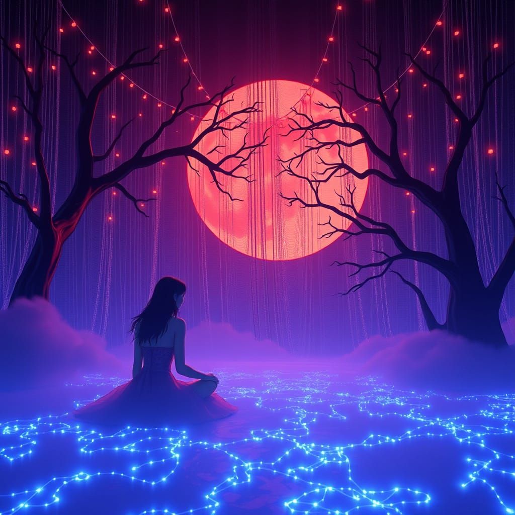 Midsummer Night's Dream Reimagined in Netrunner Style