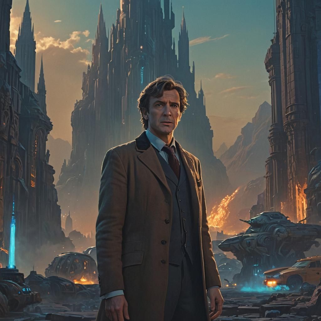 Doctor Who in Mystical Alien City Concept Art
