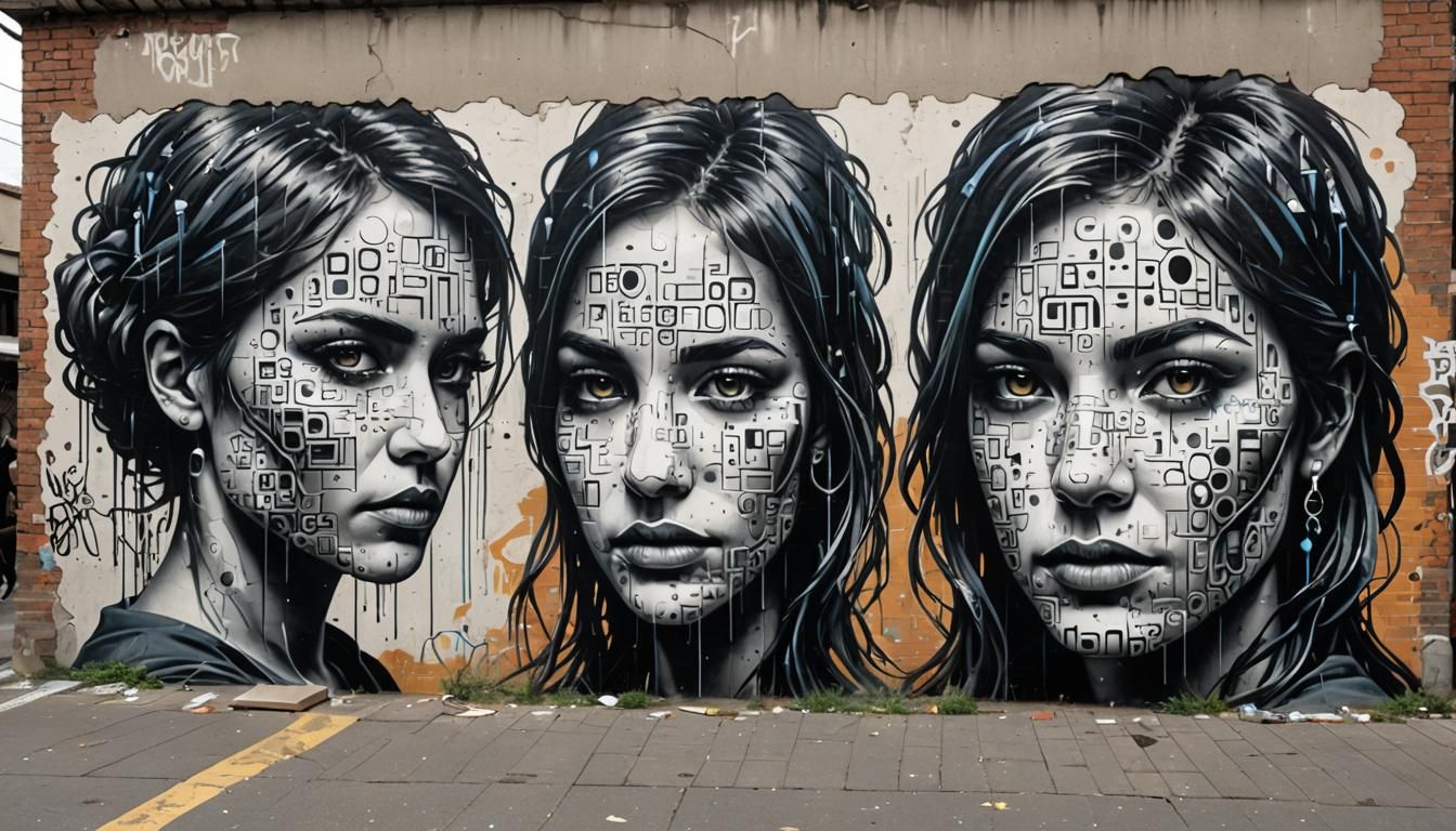 Binary Code Dream Street Art Masterpiece