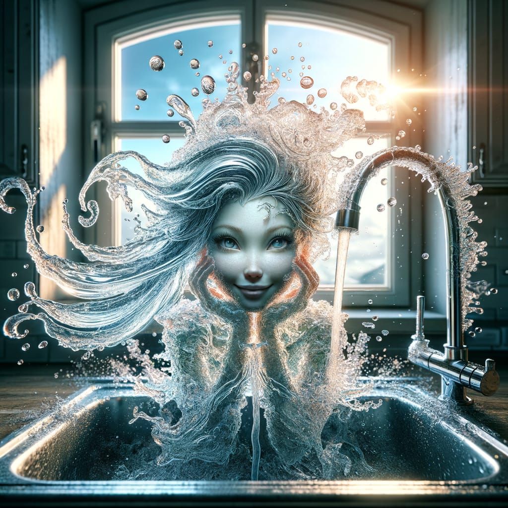 Whimsical Water Mermaid in Cinematic CGI