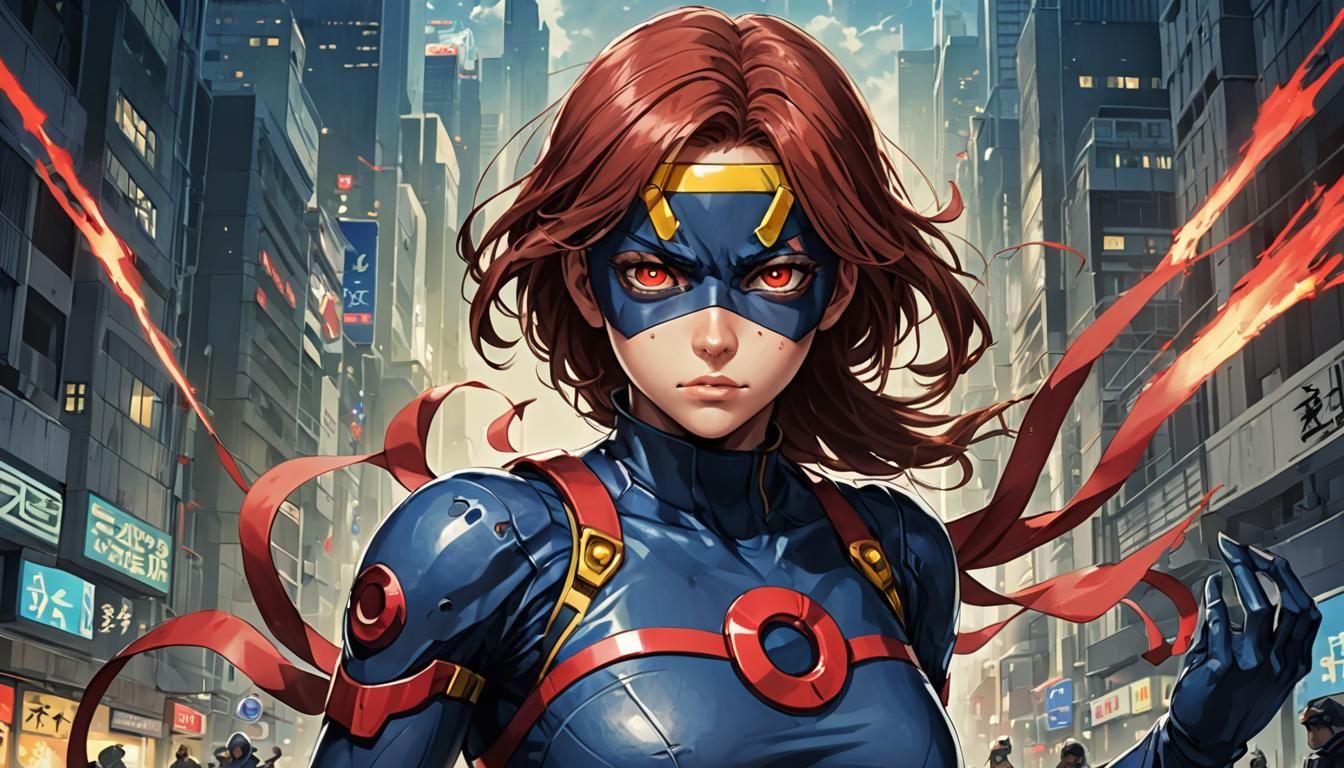 Anime Style Female Cyclops Illustration