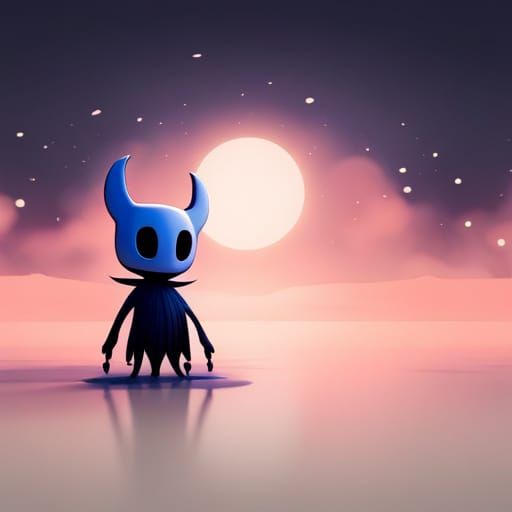 Hollow Knight Matte Painting in Deep Color