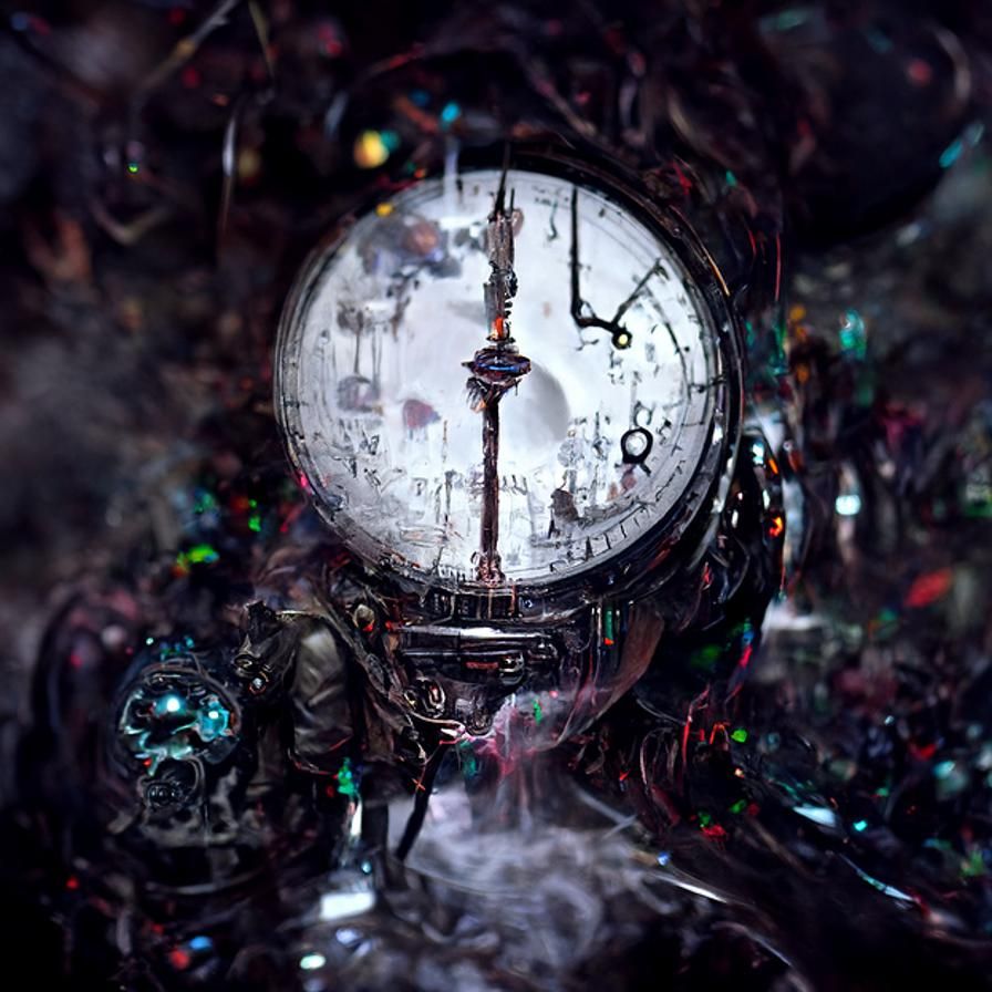 Time Paradox Anomaly in Mixed Media Style