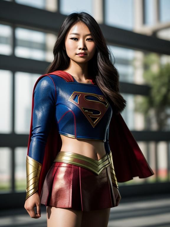 Asian Woman as Supergirl: Professional Photography