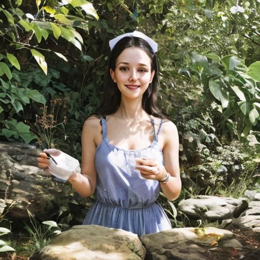 Surreal Portrait in Psychedelic 3D Style