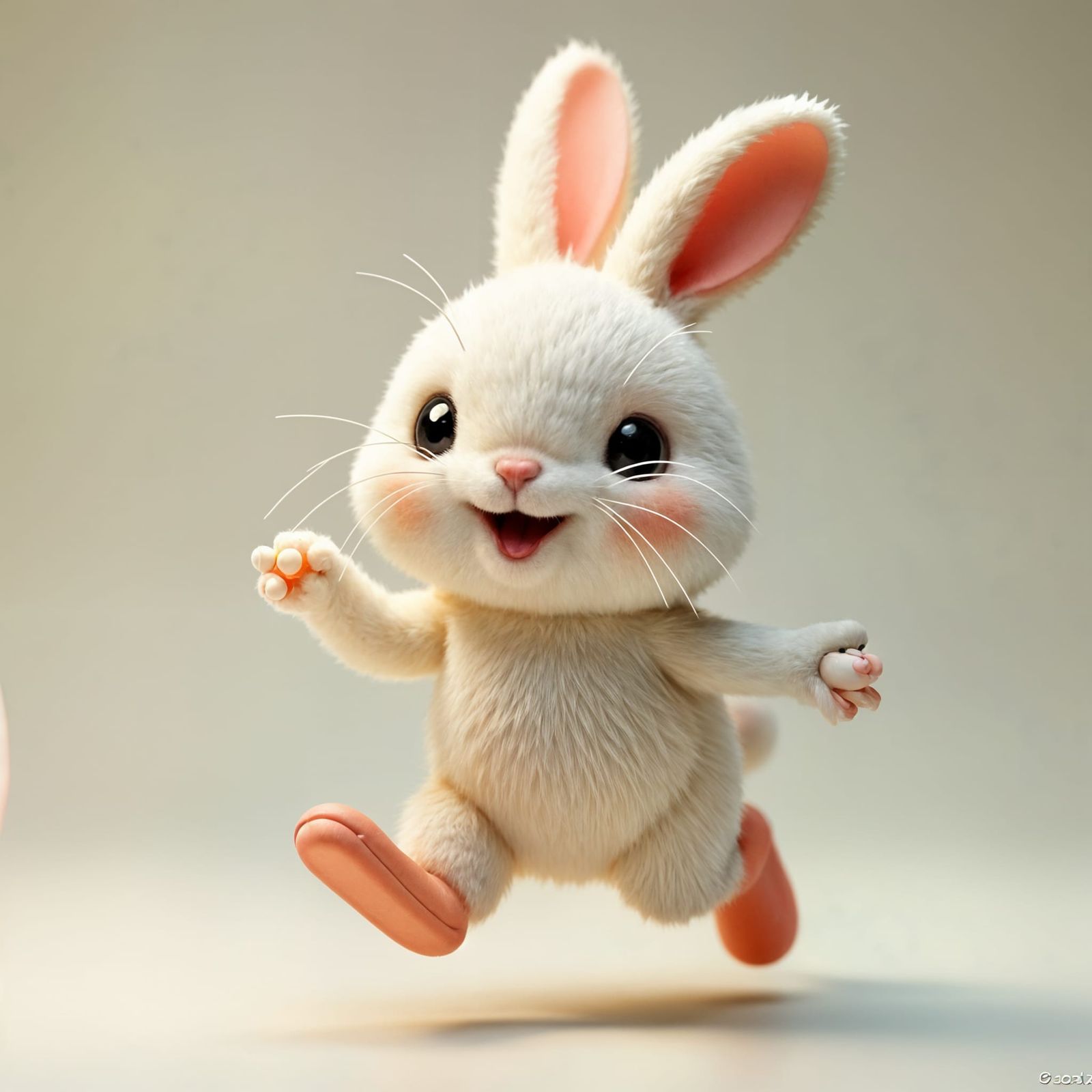 Adorable Bouncy Creature: A Digital 3D Art Creation