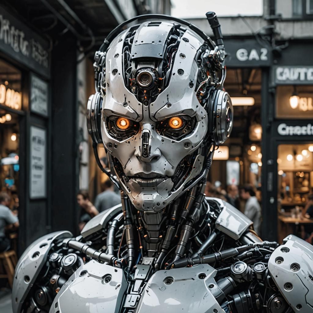 Futuristic Cyborg: AI Generated Concept Art