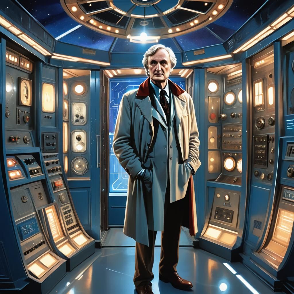 Alan Alda as Doctor Who in Retro Sci-Fi TARDIS