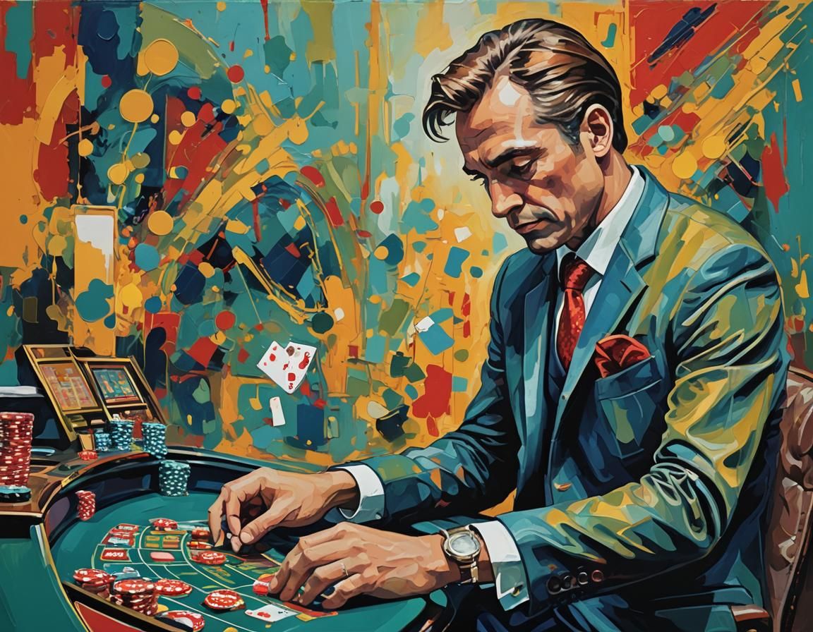 Abstract Art of First Online Casino Deposit