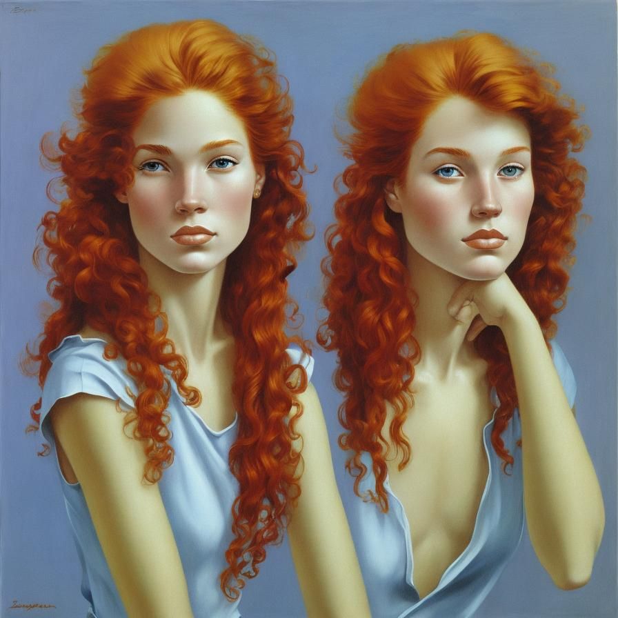 Brazilian Lawyer with Red Hair in Fantasy Art