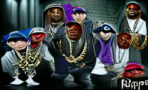 Dynamic Rap Concert Stage in Silhouette