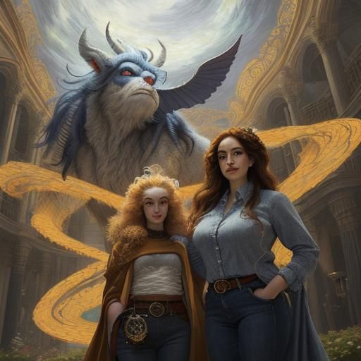 Enchanting Mythical Creature in Surrealist Style