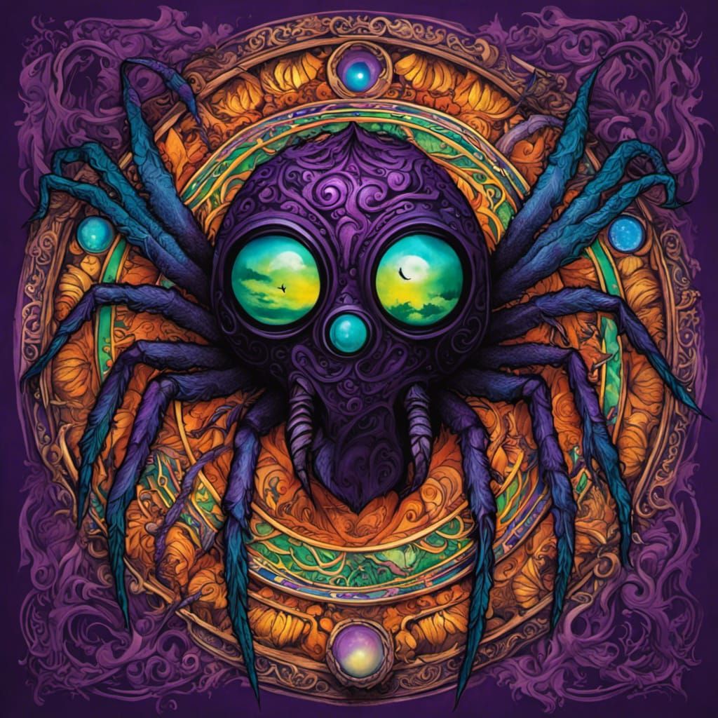 Lovecraftian Spider in High Gothic Style