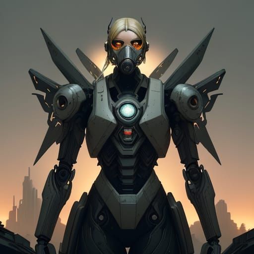 Surreal Cyberpunk Fairy Reigns Over Ruined Shopping Mall