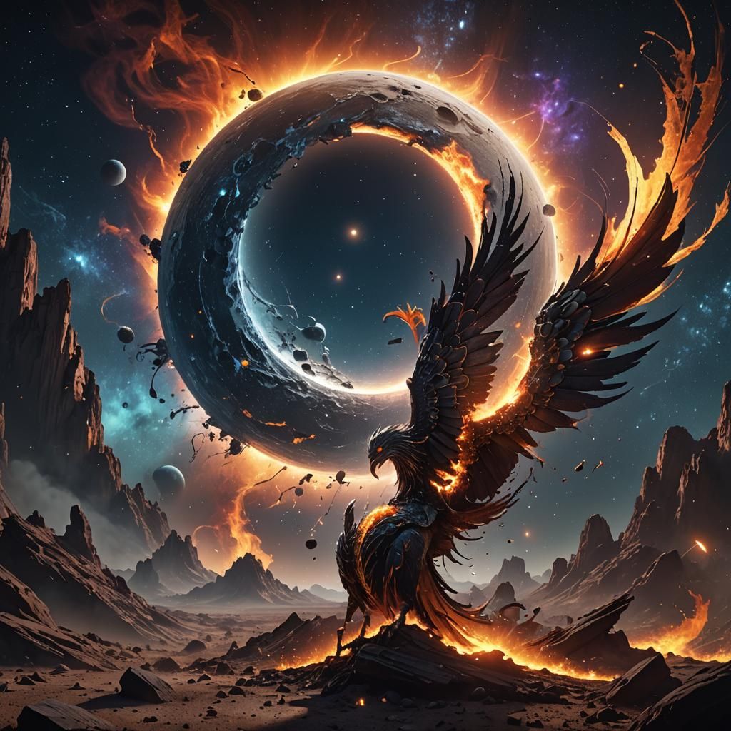 Scorpio Constellation with Disintegrating Moon and Rising Ph...