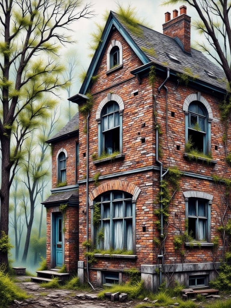 Abandoned Cottage: Impressionistic Urban Decay