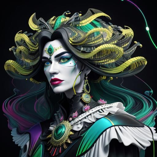 Surreal Vibrant Composition in Photorealistic Style