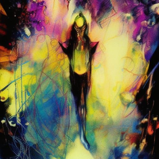 Liminal Space Melding in Sienkiewicz Style