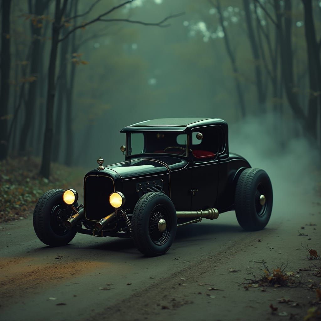 Herman Munster's Spooky Hot Rod Car