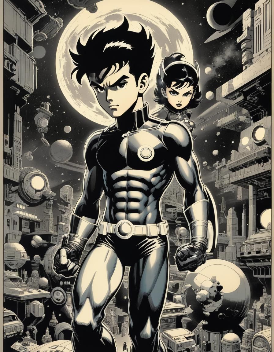 Astro Boy in Comic Book Style