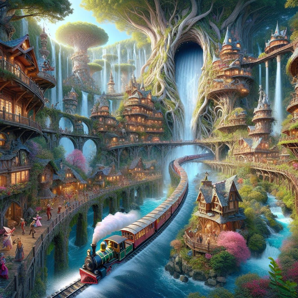 Enchanting Treehouse Amusement Park in Victorian Style