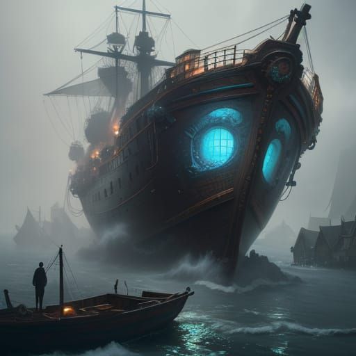 Tentacled Horror Descends on Misty Seaside Village