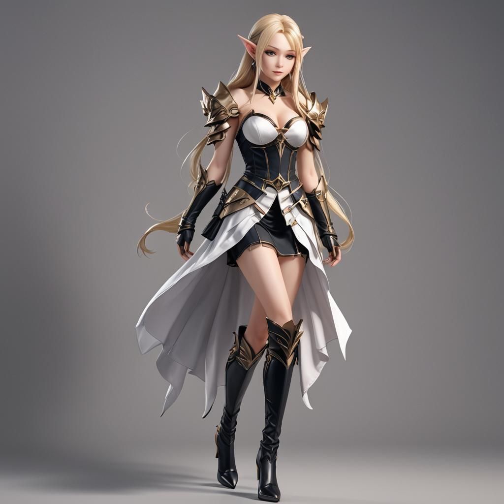 Ethereal Elf Maiden in Stunning 3D Art