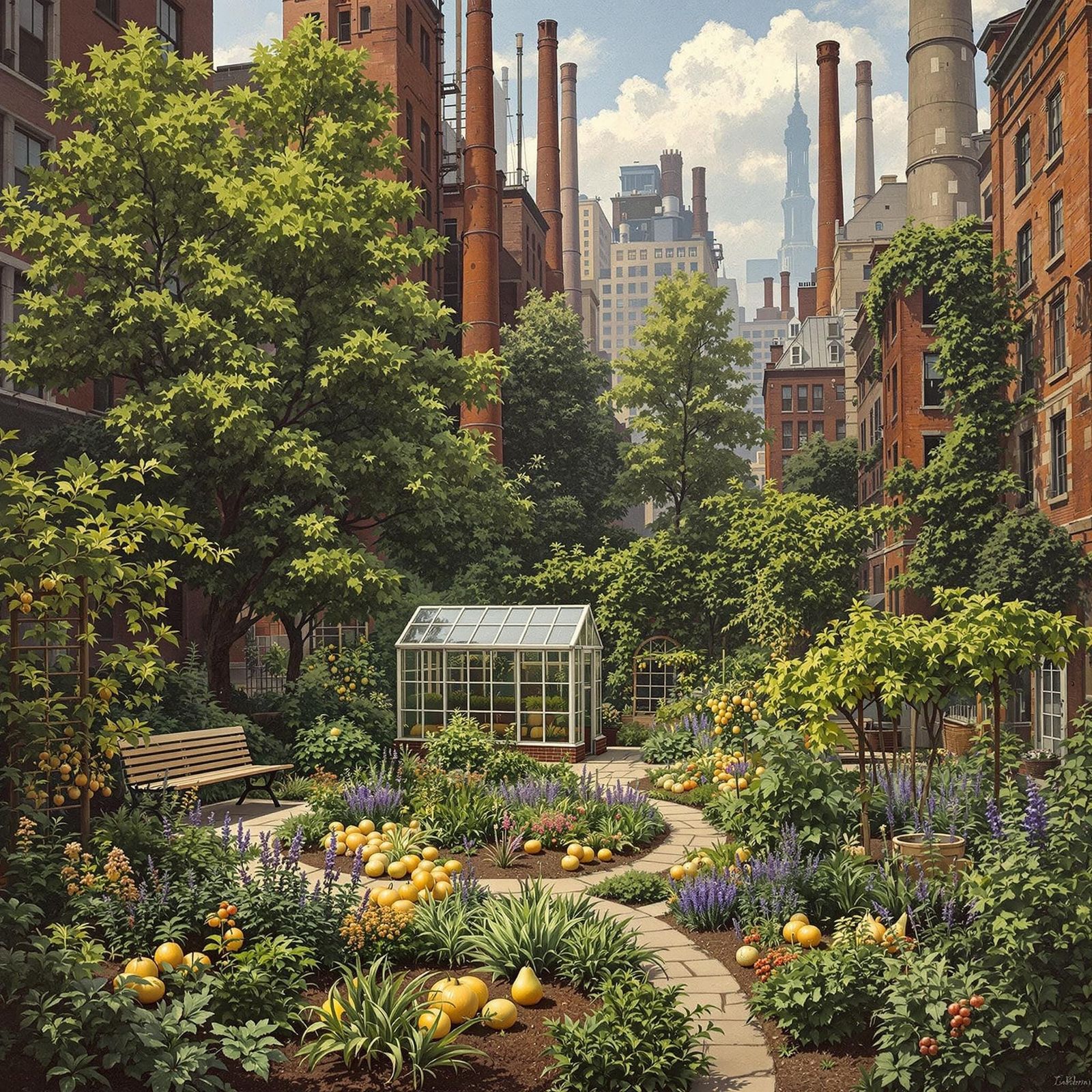 Urban Oases of Abundance in Industrial Landscape