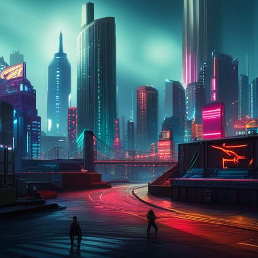 Cyberpunk Animals for Sale in Neon City