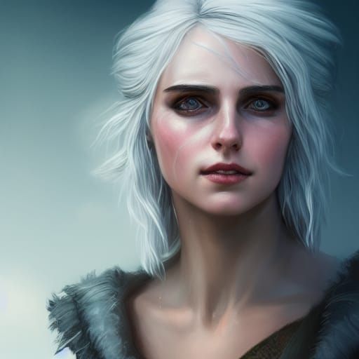 Ciri Witcher Portrait: Hyperdetailed Digital Art