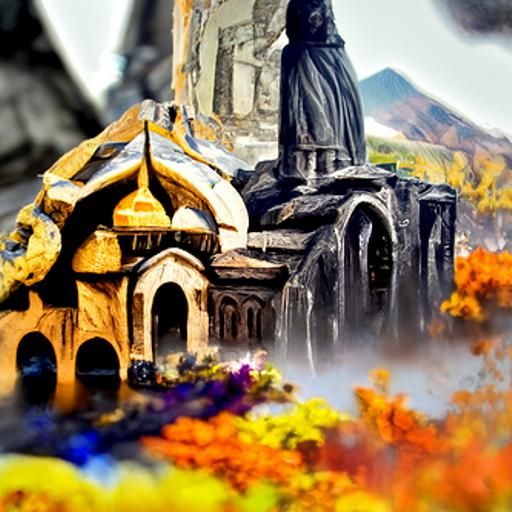 Mother of Armenia in Detailed Matte Painting