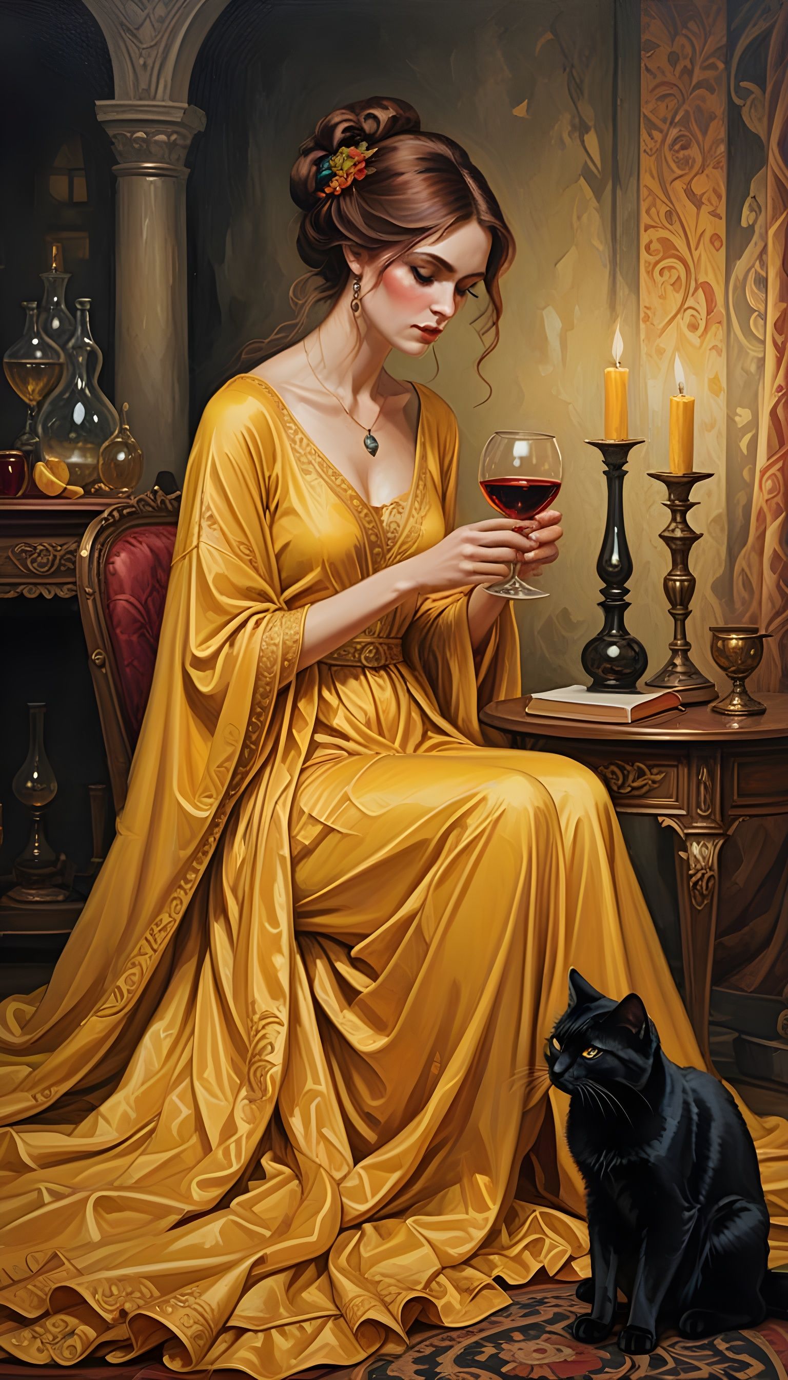 Woman Seeks Fortune in Mysterious Ritual