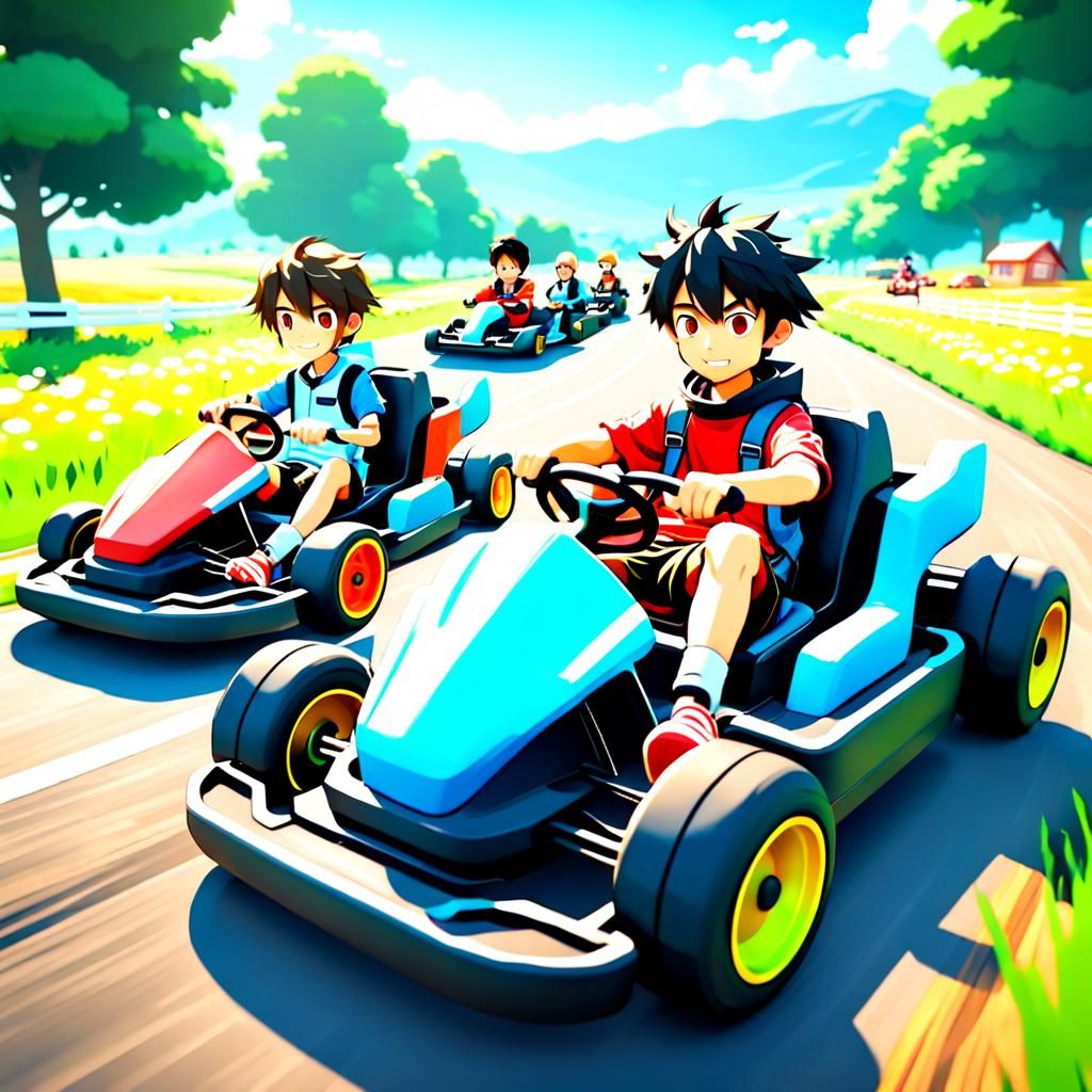 Summer Time Go-Kart Race
