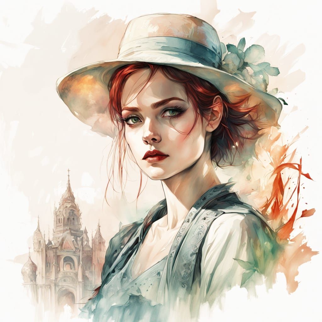 Dark Fantasy Double Exposure of Harley Quinn and Poison Ivy