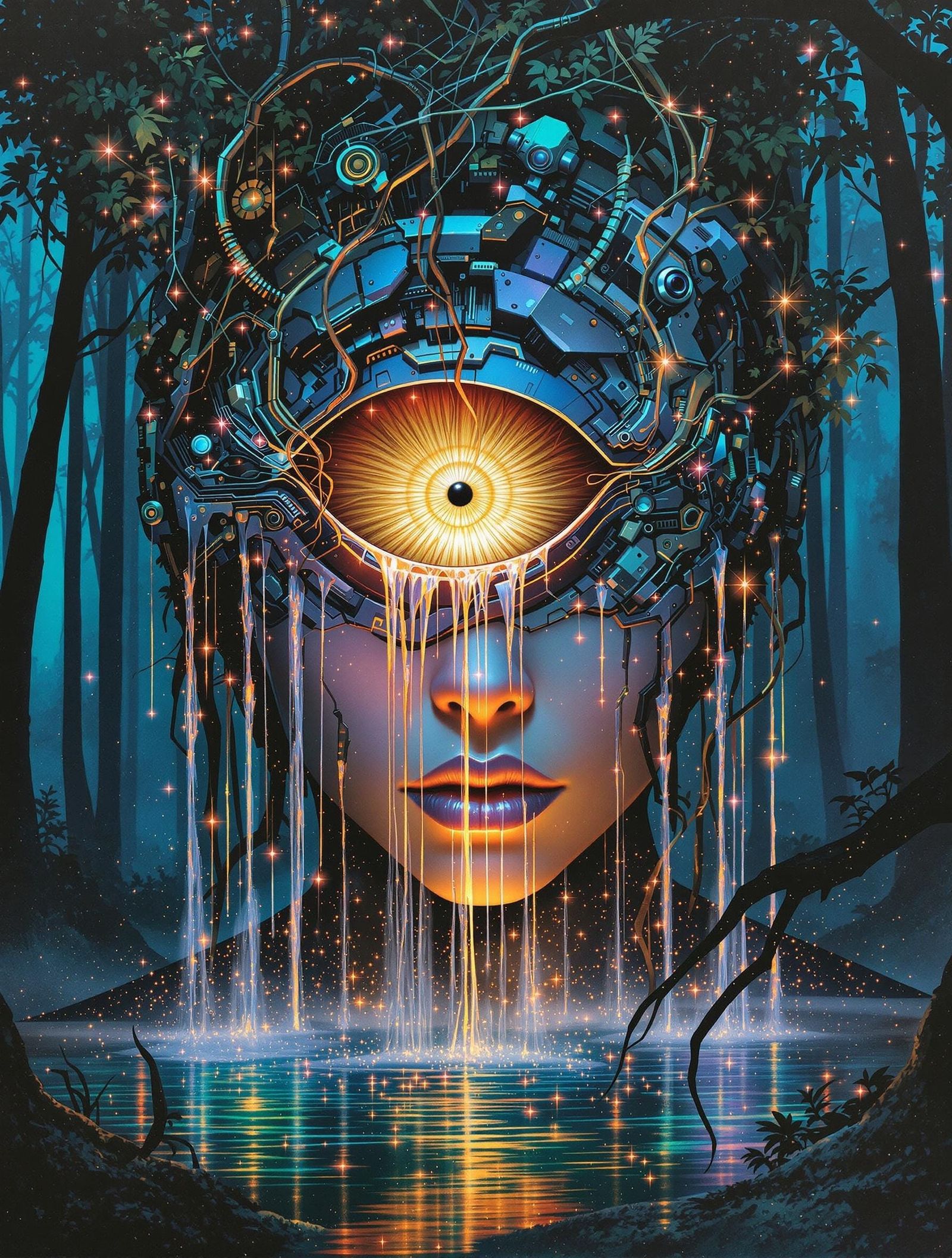 Synthetic Eye Melts into Organic Harmony