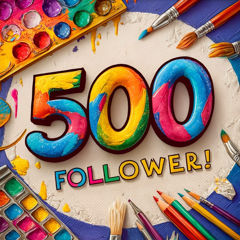 Joyful Celebration of 500 Creative Friends