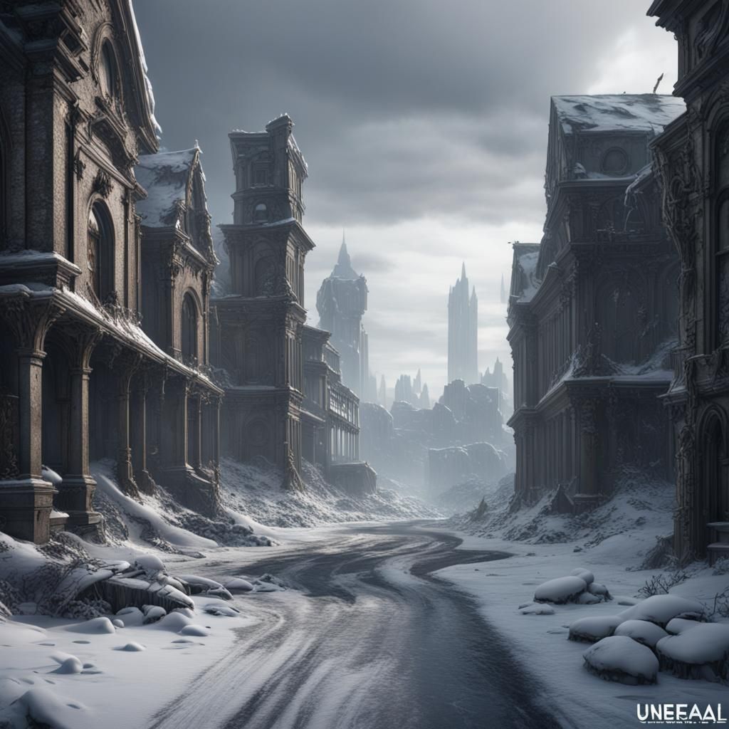 Winter's Ruin: A Fantastical Abandoned City