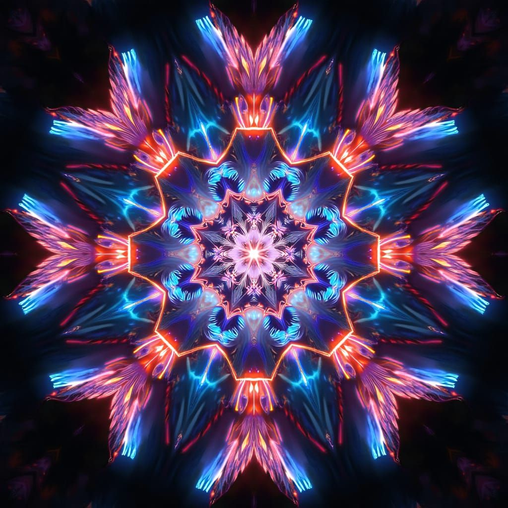 Fractured Laser Geometries in Multicolored Layers