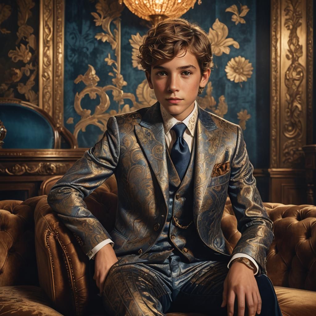 Boy in Suit: Fantasy Portrait Concept Art