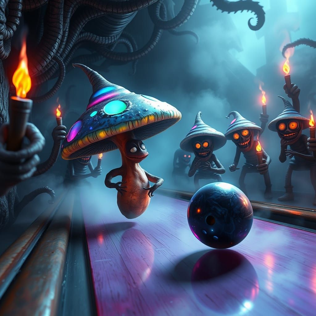 Whimsical Mushroom Aces the Strike in a Haunting, Dreamlike ...