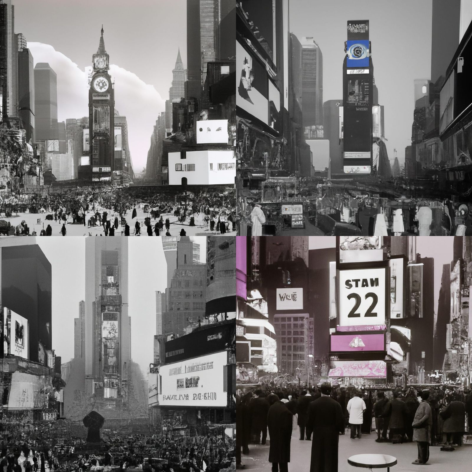 Vintage Photograph of Times Square, 1963