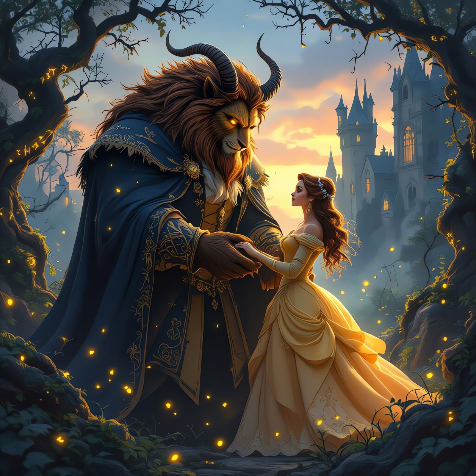 Beauty and the Beast in Enchanted Forest