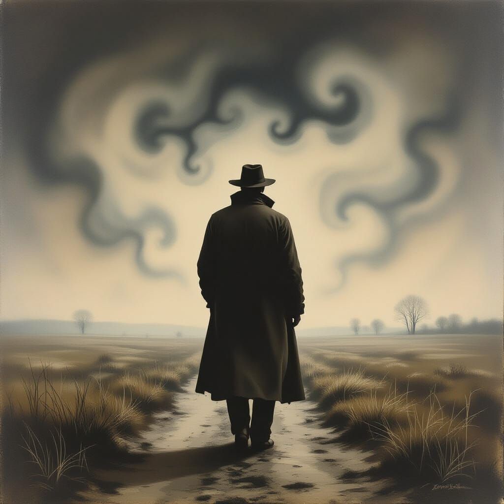 Sam Beckett's Time Travel in Wyeth, Schiele, Beksiński Style