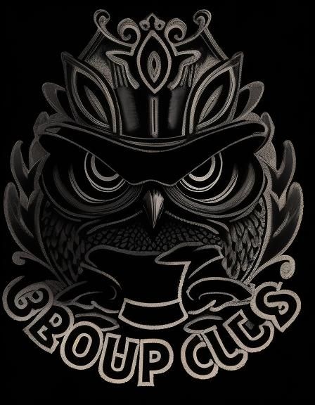 Owl Wearing a Top Hat Illustration