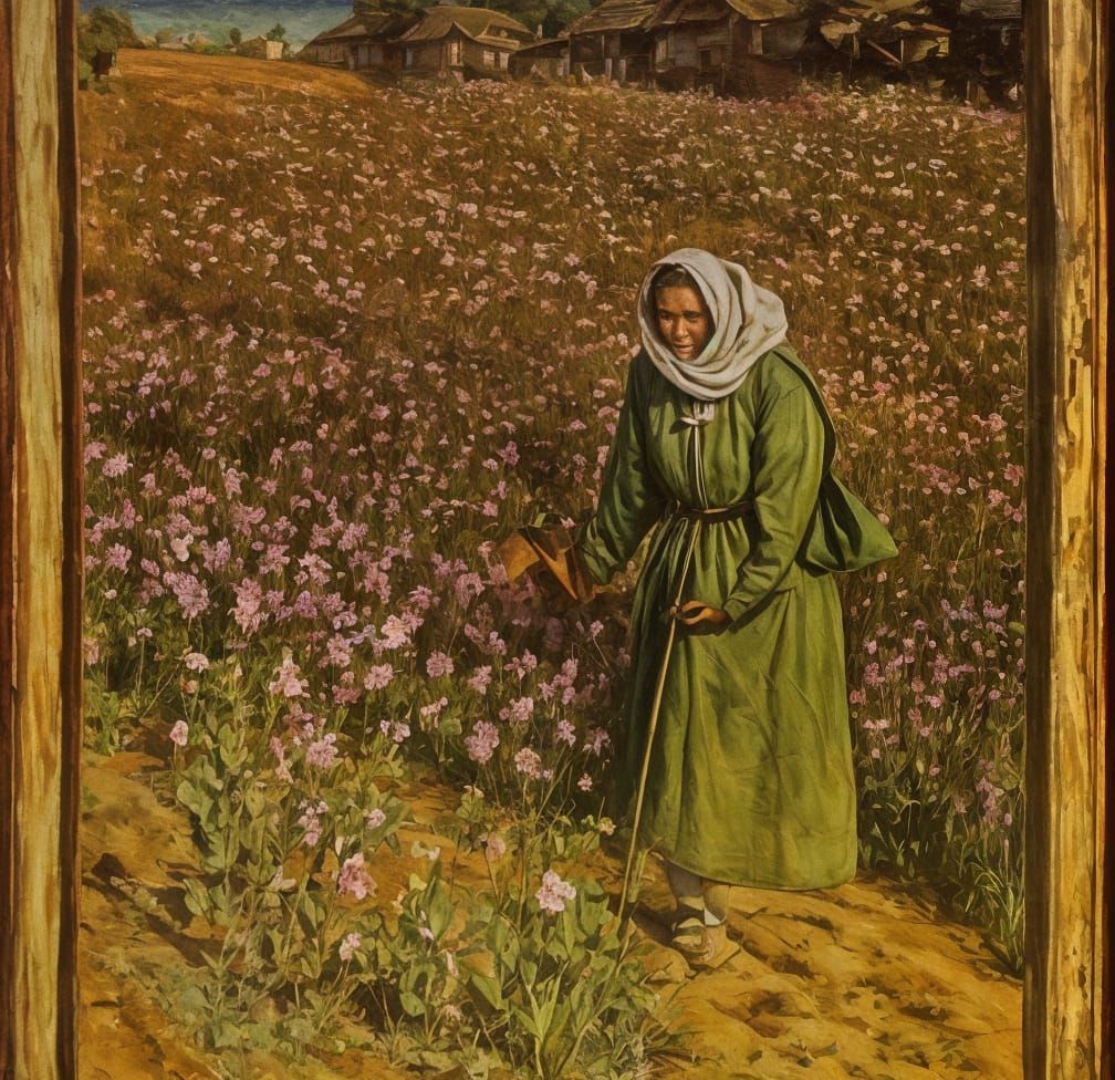 It was cold on Hagga's hill, and fresh with furrows where th...