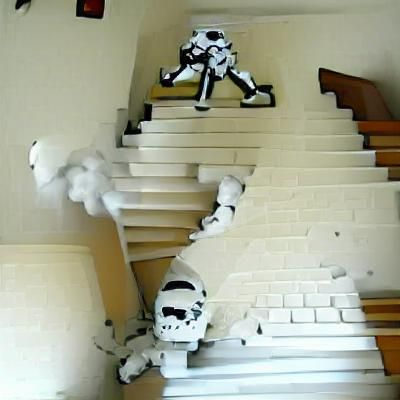 Stormtrooper's Stairway Mishap