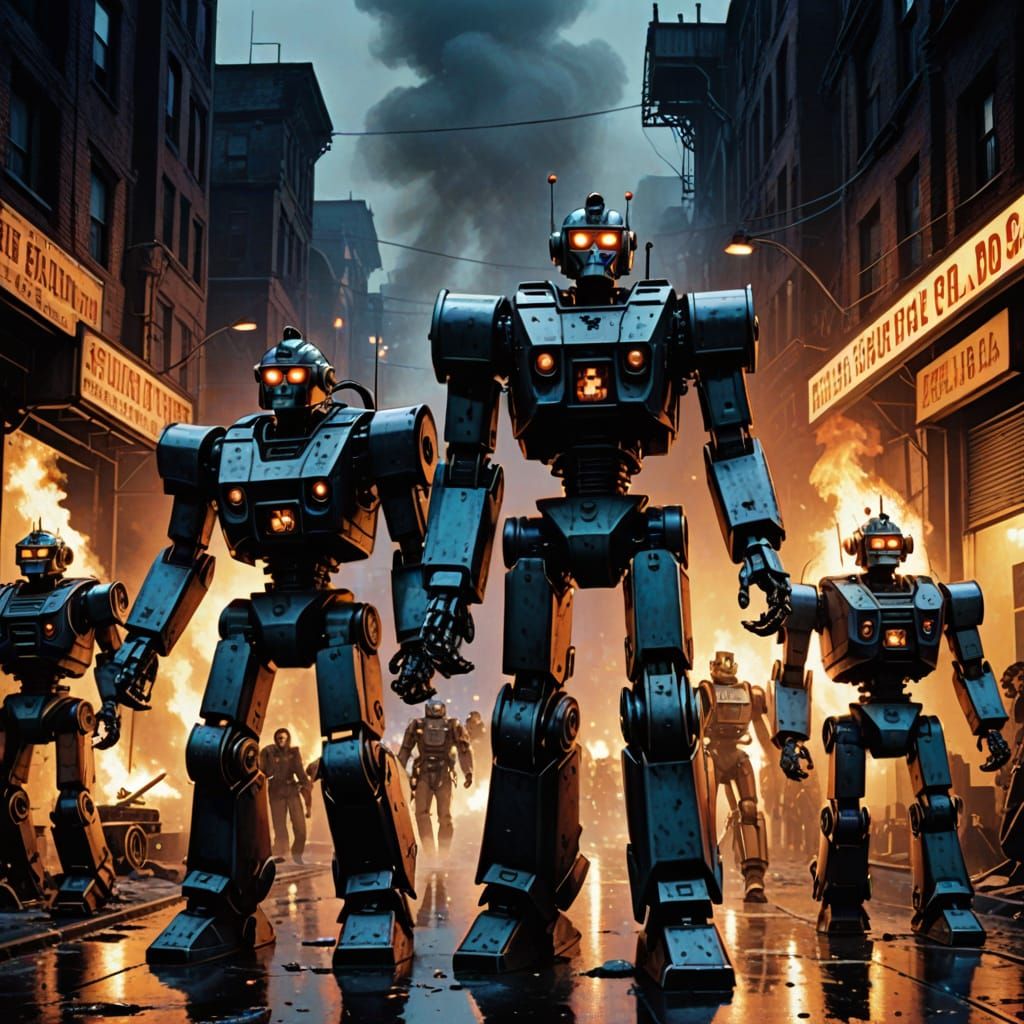 Robots on Streets of Fire