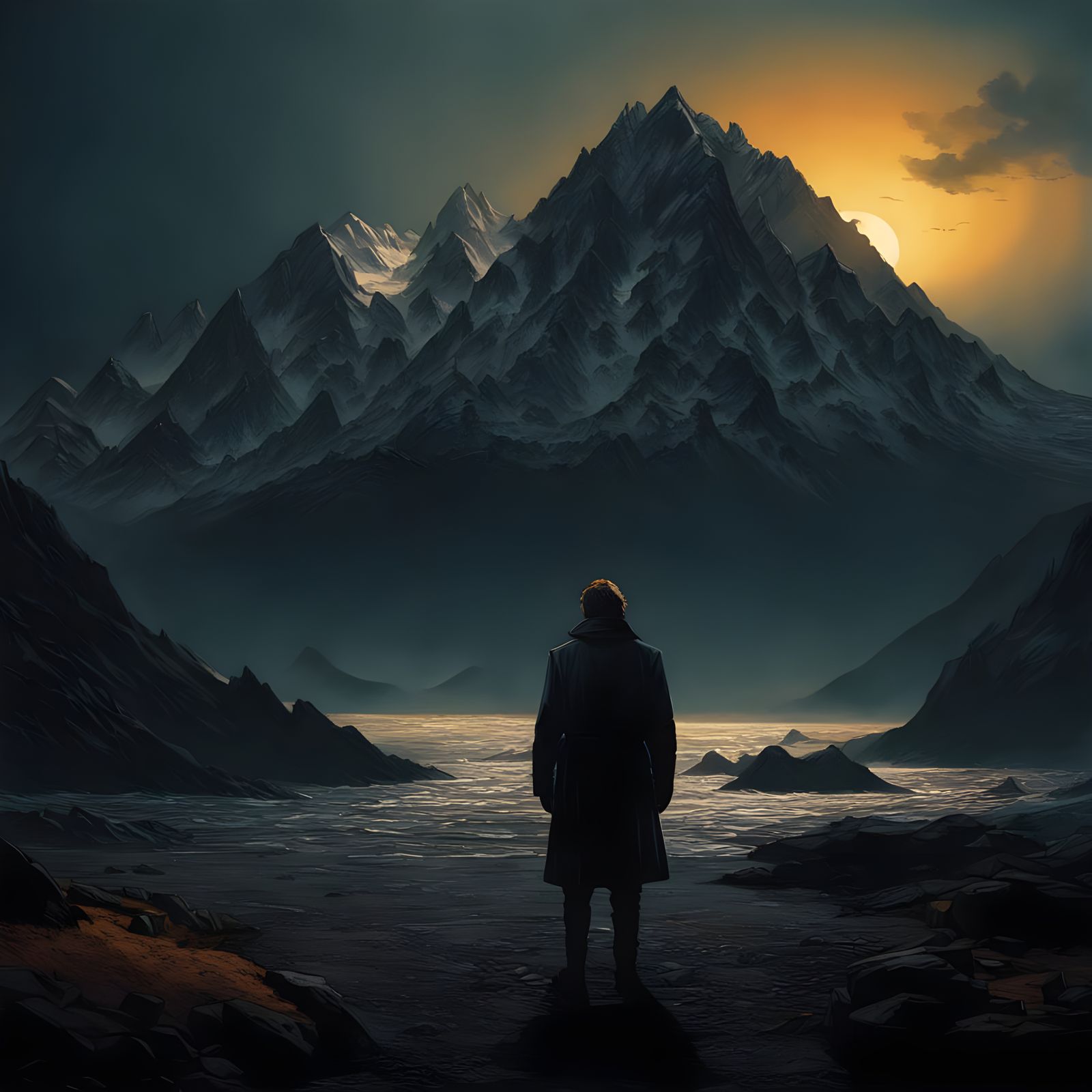 Epic Cinematic Film Still with Film Grain and Vignette