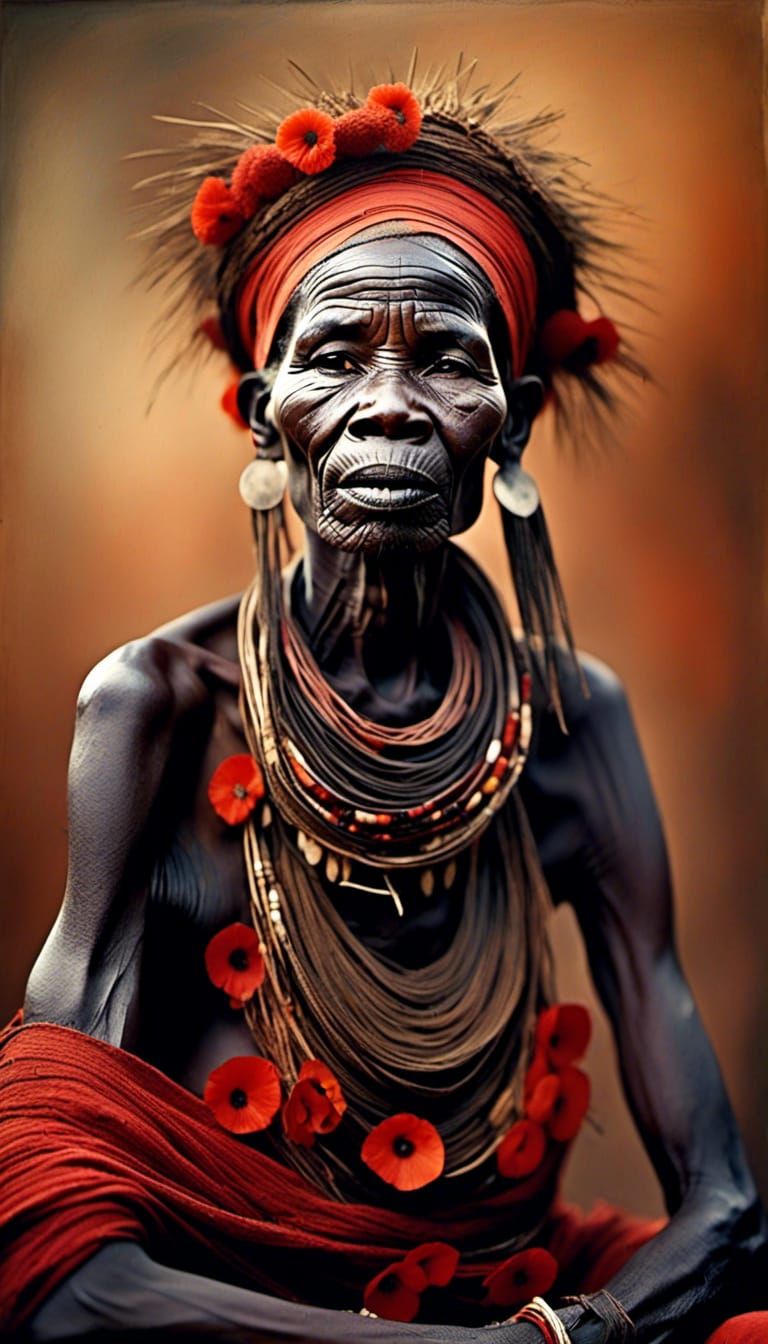 Mursi African Woman